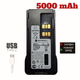 Акумулятор для радіостанцій Motorola dp4400 DP4800, батарея на рацію Моторолу 5000 мА·год з TYPE C - изображение 1
