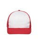 Кепка Myrtle Beach 6 Panel Flat Peak Cap U MWRE Белый / Красный (MB6240MWREU) - изображение 1
