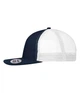Кепка мужская Myrtle Beach 6 Panel Flat Peak Cap U MNNW Тёмно-Синий / Тёмно-Синий / Белый (MB6240MNNWU) - изображение 2