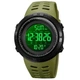 Наручные мужские часы Skmei 2070AGWT с подсветкой 3 АТМ Army-Green/White (7_01140) - изображение 3