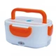 Ланч бокс электрический с подогревом Lunch Heater 220V Pro, контейнер для еды с отсеками. Цвет: оранжевый - изображение 3