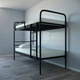 Ліжко двоярусне металеве Tobi Sho RELAX DUO-1 200X80 Чорний - зображення 2