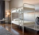 Кровать двухъярусная металлическая Tobi Sho RELAX DUO-1 190X80 Белый - изображение 4