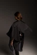 Пеньюар парикмахерский (накидка) PROF KIT "Дюспо" большой на кнопках для парикмахера/колориста/барбера Черный M - изображение 6