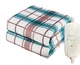 Електропростирадло з підігрівом полуторне 120х160 Electric Blanket, Туреччина, 80 Ватт, у клітинку - зображення 1