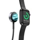 Бездротовий зарядний пристрій HOCO CW54 2-in-1 charging cable iP+iWatch Black (6942007611381) - зображення 5