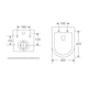Унитаз подвесной Mixxus Premium Ellipse-0304-R 540x360x360mm система смыва Rimless (MP6466) - изображение 2