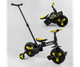Дитячий велосипед трансформер Best Trike 58195 біло чорно жовтий беговел двоколісний триколісний велосипед каталка з батьківською ручкою - изображение 6