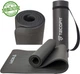 Коврик для йоги и фитнеса TECOFIT NBR 183x61x1 см Черный (TOP20106462/2) + чехол-сумка в подарок + чехол-сумка в подарок - изображение 4