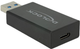 Adapter Delock USB Type-A - USB Type-C Black (4043619656899) - obraz 2