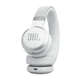 Бездротові навушники накладні JBL Live 670 NC White (JBLLIVE670NCWHT), що складаються, адаптивне шумозаглушення, Bluetooth 5.3, 65 годин автономно. 850 мАг, роботи, 4 мікрофони, Type C, швидка зарядка, білі - зображення 3