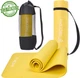 Коврик для йоги и фитнеса TECOFIT NBR 183x61x1 см Желтый (TOP20106462/4) + чехол-сумка в подарок + чехол-сумка в подарок - изображение 1
