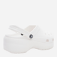 Жіночі крокси Crocs Classic Platform Clog W 206750-100 41 Білі (191448678415) - зображення 4