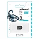 Флеш память USB- 8Gb Wibrand Scorpio чорн. - изображение 2