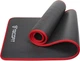 Коврик для йоги и фитнеса TECOFIT NBR с отделкой края тканью 183x61x1 см Black-Red + чехол-сумка в подарок (TOP18124795) - изображение 8