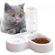 Миска для котів та собак подвійна Pet Love Bowl автопоїлка на підставці з відділом для корму - зображення 5