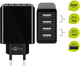 Зарядний пристрій Goobay Pro 4-way USB charger 30W Black (4040849449536) - зображення 4