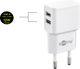 Зарядний пристрій Goobay USB-C Charger Set 12 W White (4040849449871) - зображення 5