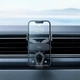 Тримач для телефону в машину в повітропровід Baseus SUWX010001 Stable Gravitational Car Mount Lite (Air Outlet Version) 5.4 - 6.7" Black - зображення 11