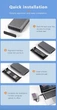 Зовнішня кишеня для M2 SSD Blueendless 2808SN NVMe / Sata Type-C USB 3.1 з RGB підсвічуванням - зображення 12