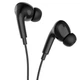 Дротові навушники HOCO M101 Pro Crystal sound wire-controlled earphones with microphone 3.5мм 1.2м Black (6931474782373) - зображення 2