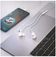 Дротові навушники HOCO M101 Pro Crystal sound Type-C wire-controlled digital earphones with microphone 1.2м White (6931474782403) - зображення 3