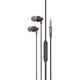 Дротові навушники HOCO M90 Delight wire-controlled earphones with microphone 3.5мм 1.2м Black Shadow (6931474759351) - зображення 2