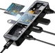 Док-станція DOCKCASE Explorer Edition Smart USB-C Hub 6-in-1, Gigabit Ethernet, HDMI 4k@60hz, PD 3.0 100w, USB-C & 2 USB-A 5Gbps, багатопортовий адаптер USB C для MacBook Pro/Air, Dell XPS. Колір: Чорний - зображення 1