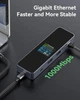 Док-станция DOCKCASE Smart USB C Hub 6-in-1 Pro, Gigabit Ethernet, HDMI 4k@60hz, PD 3.0 100w, USB-C и 2 USB-A 5 Гбит/с, многопортовый адаптер USB C для MacBook Pro/Air, Dell XPS. Цвет: Серый - изображение 5