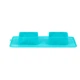 Миска складная WAUDOG Silicone для животных, 38,5х23х5 см, голубая - изображение 2