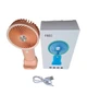 Вентилятор ручной Mini Fan HX09-1 аккумуляторный с подставкой для телефона Персиковый с белым - изображение 4