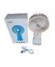 Вентилятор ручний Mini Fan HX09-1 акумуляторний з підставкою для телефону Білий з персиковим - зображення 4