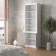 Стелаж полиця для книг на 2 дверми з фасадами без ручок Vays R-29 81х211х40 білий - зображення 2