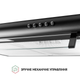 Черная кухонная вытяжка Perfelli PL 5144 BL LED, плоская стандартная, под навесной шкаф, шириной 50 см - изображение 9