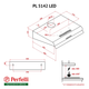 Черная кухонная вытяжка Perfelli PL 5144 BL LED, плоская стандартная, под навесной шкаф, шириной 50 см - изображение 12