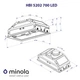 Бежевая кухонная вытяжка Minola HBI 5202 IV 700 LED, встраиваемая в шкаф, 700 куб.м., шириной 52 см - изображение 9