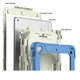Чехол ARM Cover Apple iPad mini 1 2 3 (7.9" экран) противоударный с ремнём и подставкой 360° White/Blue - изображение 7