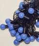 Светодиодная гирлянда "Шарики" 18мм, 7м, 40 LED, черный провод, 220В, статический режим, Синий - изображение 8