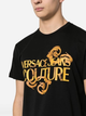 Футболка бавовняна довга чоловіча Versace Jeans Couture vjc76gahg00cj00gg89 XL Чорна (8052019589689) - зображення 3