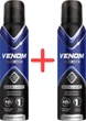 Упаковка аэрозольных дезодарант-антиперспирантов Venom For Men Invisible Agent 150 мл х 2 шт (2000999990144) - изображение 1