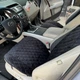 Накидки на сидіння авто з алькантари Lux Діамонд подовжений чорний ромб із чорним рядком Преміум Повний комплект - изображение 2