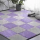 Підлога-пазл плюшевий ФІОЛЕТОВИЙ 30*30*1cm (D) SW-00002086 - зображення 8