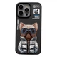 Чохол TPU+PC Nimmy 3D with Metal Buttons для iPhone 15 Колір Cat Grey - изображение 6