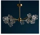 LED люстра Кубик 8614 (Золотая) на 12 плафонов - изображение 6