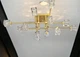 LED люстра Хрусталь 8821 (Золотистая) на 12 плафонов - изображение 2