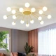 LED люстра Орбита 8618 (Золотая) на 16+1 плафонов - изображение 1