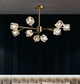 LED люстра Кубик 8614 (Золотая) на 9 плафонов - изображение 1