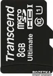 Карта памяти Transcend microSDHC 8Gb UHS-I Ultimate X600 + SD-adapter (TS8GUSDHC10U1) - изображение 1
