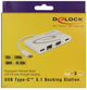 USB-hub Delock USB-C na USB-A, USB-C (Power Delivery), HDMI, VGA, RJ-45 White (87731) - obraz 3