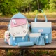 Рюкзак 5 в 1 школьный для девочки Fashion/Rabbit (набор: рюкзак, шоппер, пенал, сумочка, кошелек), бирюзовый - изображение 1